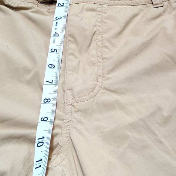 REI Co-op Cargo Pants Men 36x32* Tan Sahara Roll Up Relax Fit Belted Hike Khakis - Picture 13 of 14